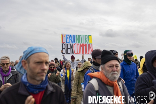 Rassemblement contre le projet de megabassine de Sainte-Soline 25032023