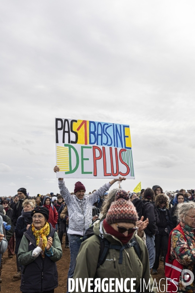 Rassemblement contre le projet de megabassine de Sainte-Soline 25032023