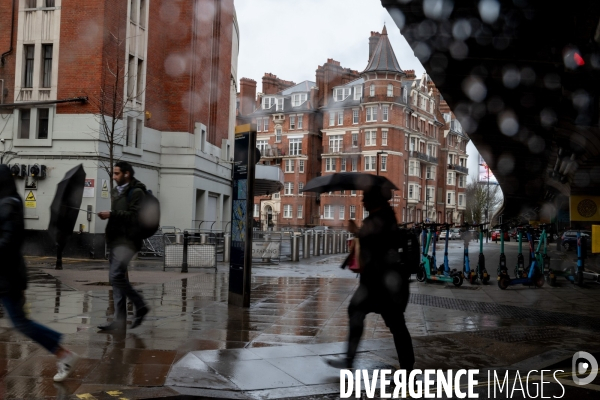 Londres sous la pluie