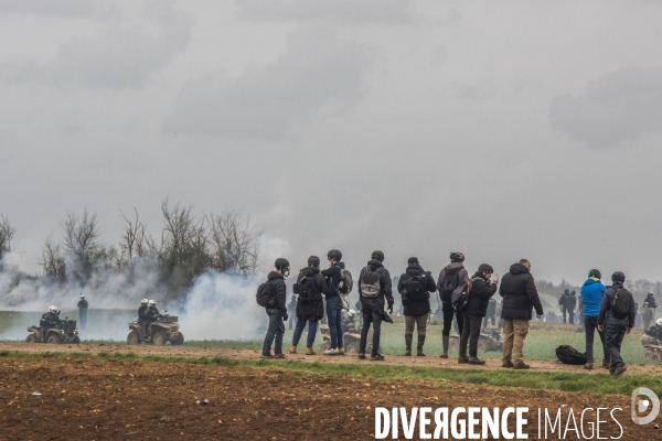 Manifestation organisée contre l inplantation d une méga-bassine à Sainte Soline