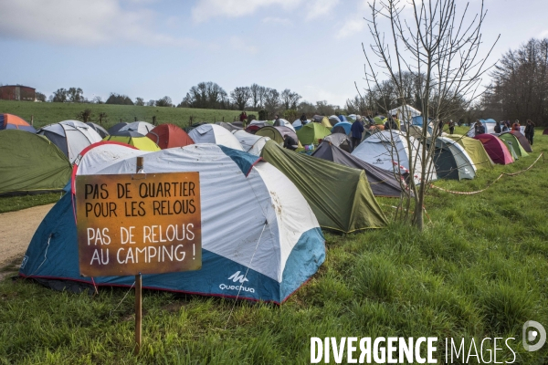 Manifestation organisée contre l inplantation d une méga-bassine à Sainte Soline