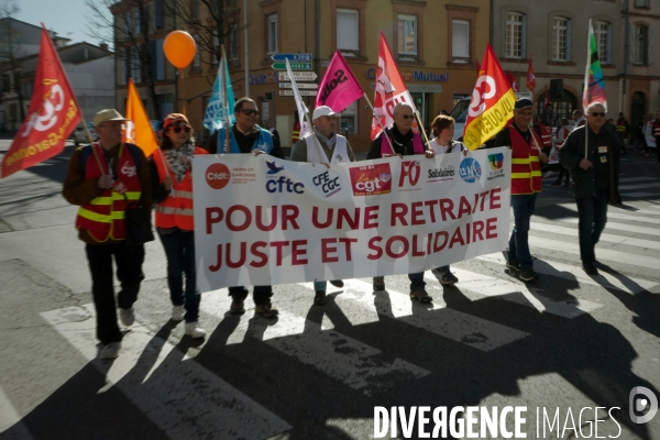 Montauban : manifestation contre la reforme des retraites