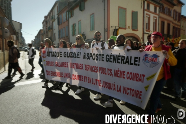 Montauban : manifestation contre la reforme des retraites