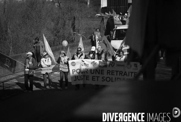 Montauban : manifestation contre la reforme des retraites