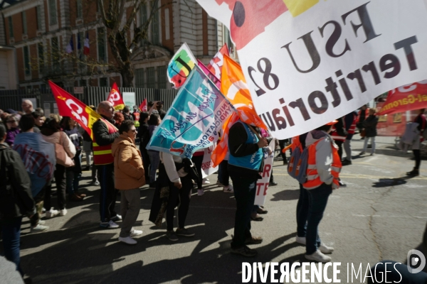 Montauban : manifestation contre la reforme des retraites