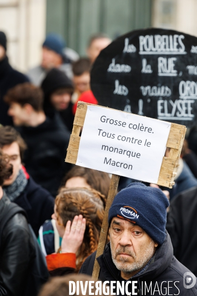 Dixième journée de mobilisation contre la réforme des retraites à Nantes