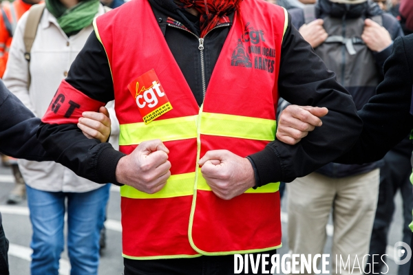 Dixième journée de mobilisation contre la réforme des retraites à Nantes
