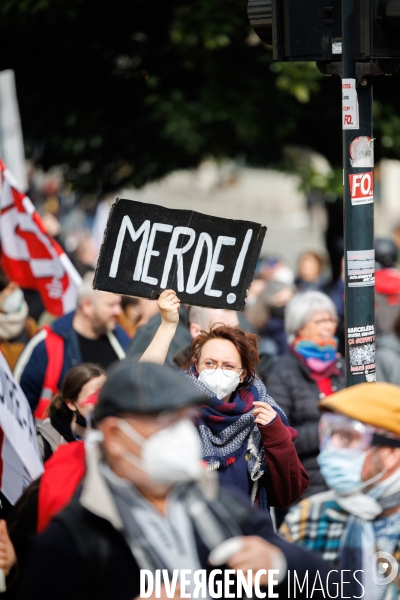 Dixième journée de mobilisation contre la réforme des retraites à Nantes