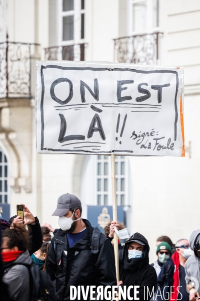 Dixième journée de mobilisation contre la réforme des retraites à Nantes