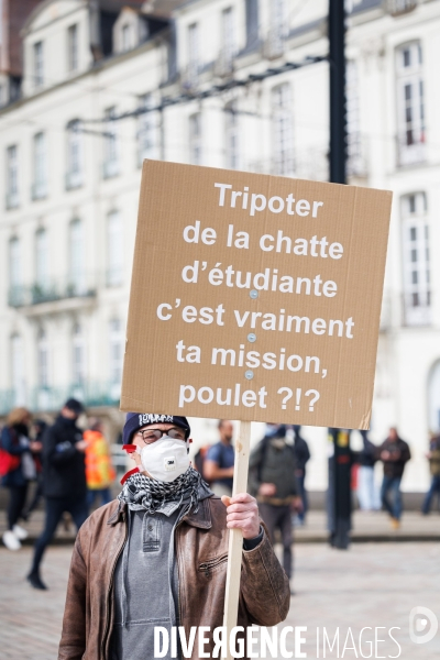 Dixième journée de mobilisation contre la réforme des retraites à Nantes