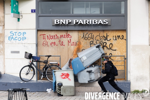 Dixième journée de mobilisation contre la réforme des retraites à Nantes