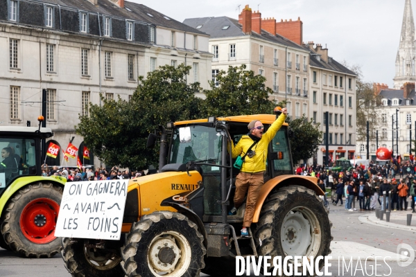 Dixième journée de mobilisation contre la réforme des retraites à Nantes