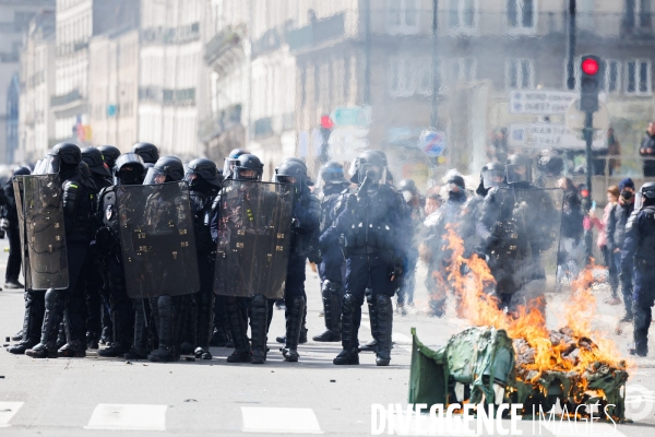 Dixième journée de mobilisation contre la réforme des retraites à Nantes