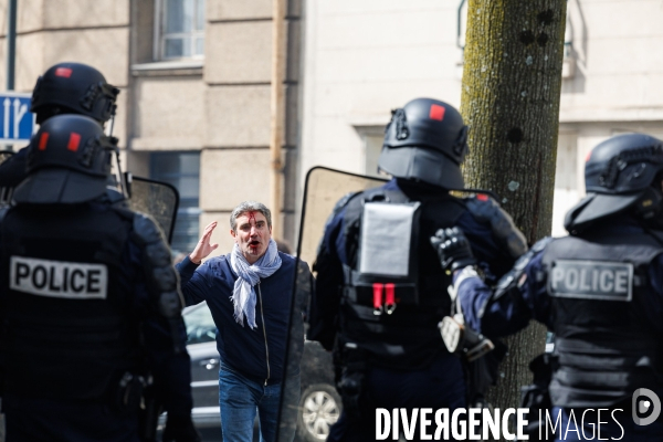 Dixième journée de mobilisation contre la réforme des retraites à Nantes