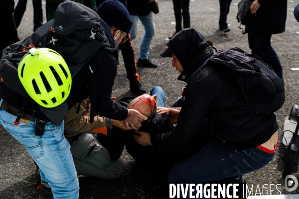 Dixième journée de mobilisation contre la réforme des retraites à Nantes