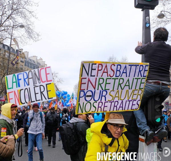 Dixième journée de mobilisation et de manifestation contre la réforme des retraites