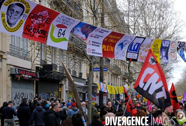 Dixième journée de mobilisation et de manifestation contre la réforme des retraites