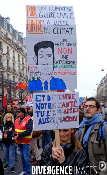 Dixième journée de mobilisation et de manifestation contre la réforme des retraites