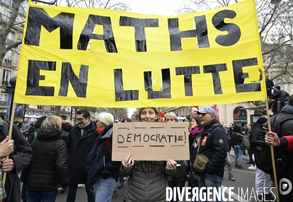 LA MANIFESTATION CONTRE LA REFORME DES RETRAITES, Paris. 10e journée de mobilisation le 28/03/2023