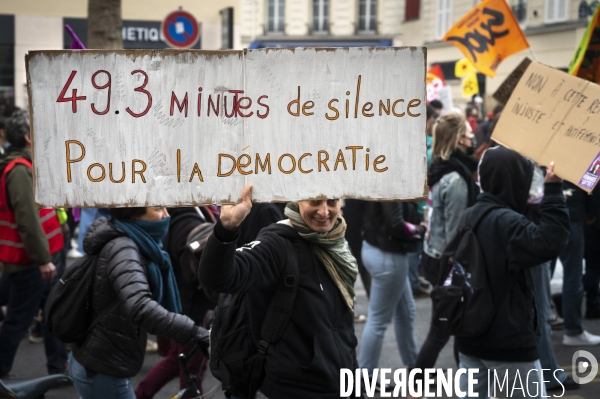 LA MANIFESTATION CONTRE LA REFORME DES RETRAITES, Paris. 10e journée de mobilisation le 28/03/2023