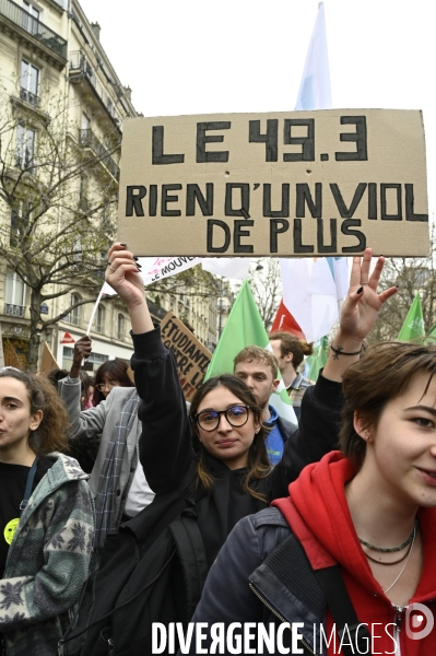 LA MANIFESTATION CONTRE LA REFORME DES RETRAITES, Paris. 10e journée de mobilisation le 28/03/2023