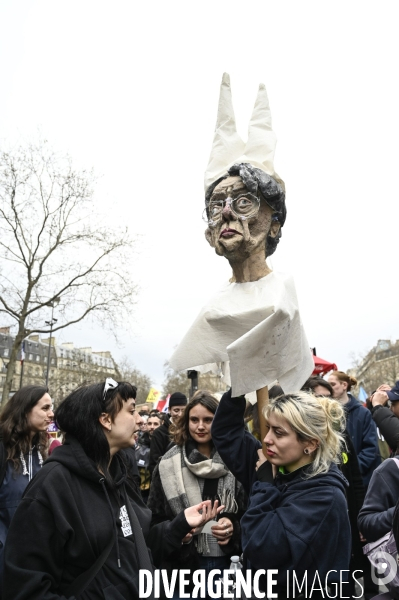 LA MANIFESTATION CONTRE LA REFORME DES RETRAITES, Paris. 10e journée de mobilisation le 28/03/2023