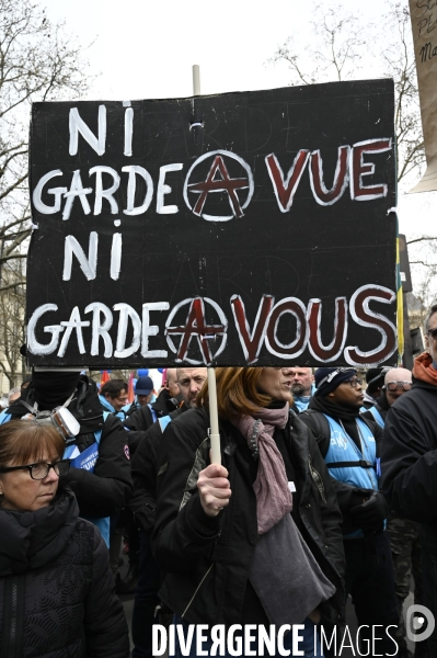 LA MANIFESTATION CONTRE LA REFORME DES RETRAITES, Paris. 10e journée de mobilisation le 28/03/2023