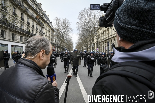 LA MANIFESTATION CONTRE LA REFORME DES RETRAITES, Paris. 10e journée de mobilisation le 28/03/2023