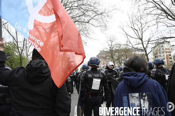 LA MANIFESTATION CONTRE LA REFORME DES RETRAITES, Paris. 10e journée de mobilisation le 28/03/2023