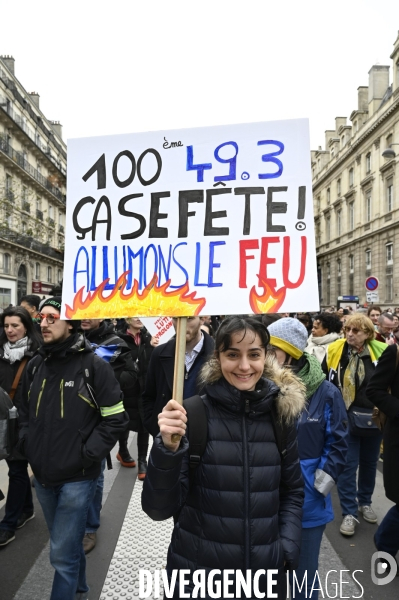 LA MANIFESTATION CONTRE LA REFORME DES RETRAITES, Paris. 10e journée de mobilisation le 28/03/2023