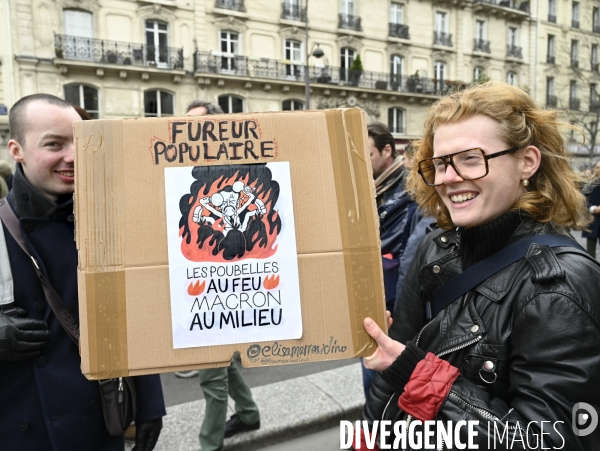 LA MANIFESTATION CONTRE LA REFORME DES RETRAITES, Paris. 10e journée de mobilisation le 28/03/2023