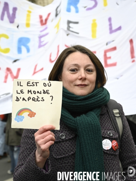 LA MANIFESTATION CONTRE LA REFORME DES RETRAITES, Paris. 10e journée de mobilisation le 28/03/2023