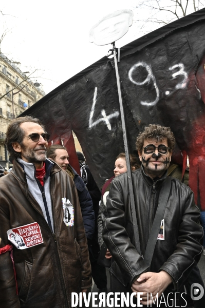 LA MANIFESTATION CONTRE LA REFORME DES RETRAITES, Paris. 10e journée de mobilisation le 28/03/2023