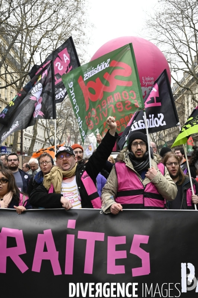 LA MANIFESTATION CONTRE LA REFORME DES RETRAITES, Paris. 10e journée de mobilisation le 28/03/2023