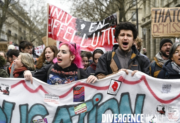 LA MANIFESTATION CONTRE LA REFORME DES RETRAITES, Paris. 10e journée de mobilisation le 28/03/2023