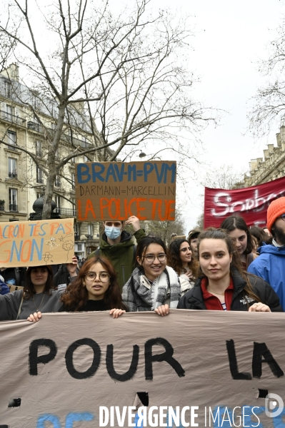 LA MANIFESTATION CONTRE LA REFORME DES RETRAITES, Paris. 10e journée de mobilisation le 28/03/2023