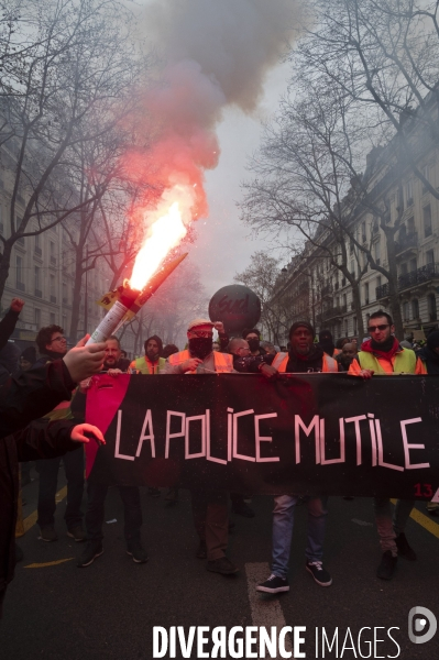 LA MANIFESTATION CONTRE LA REFORME DES RETRAITES, Paris. 10e journée de mobilisation le 28/03/2023