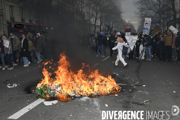 LA MANIFESTATION CONTRE LA REFORME DES RETRAITES, Paris. 10e journée de mobilisation le 28/03/2023