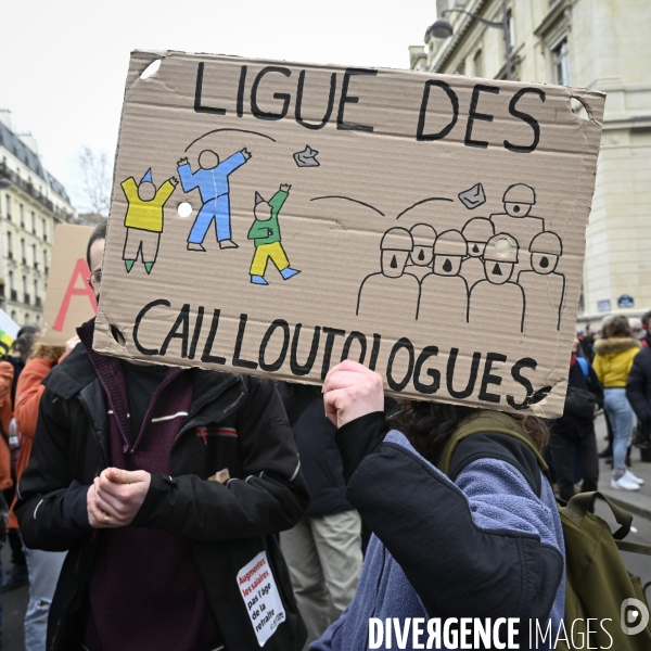 LA MANIFESTATION CONTRE LA REFORME DES RETRAITES, Paris. 10e journée de mobilisation le 28/03/2023