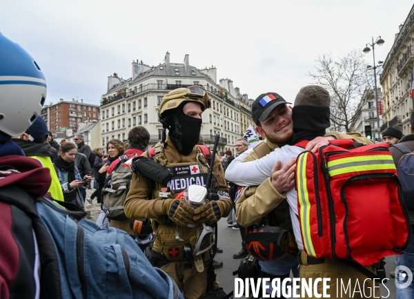 LA MANIFESTATION CONTRE LA REFORME DES RETRAITES, Paris. 10e journée de mobilisation le 28/03/2023