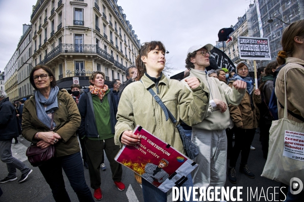 Paris Manifestation retraites 28 mars 2023