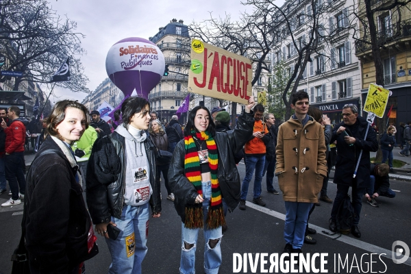 Paris Manifestation retraites 28 mars 2023