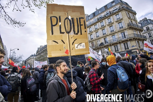 Paris Manifestation retraites 28 mars 2023