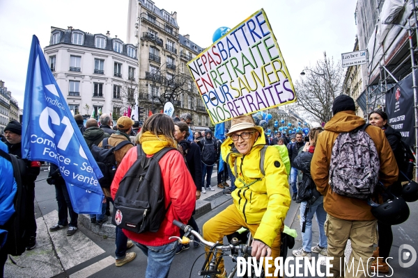 Paris Manifestation retraites 28 mars 2023