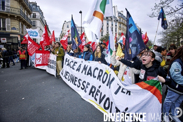 Paris Manifestation retraites 28 mars 2023