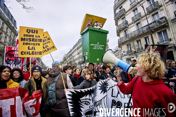 Paris Manifestation retraites 28 mars 2023