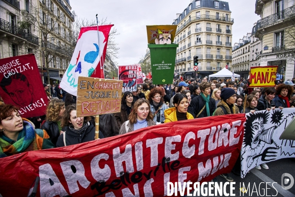 Paris Manifestation retraites 28 mars 2023