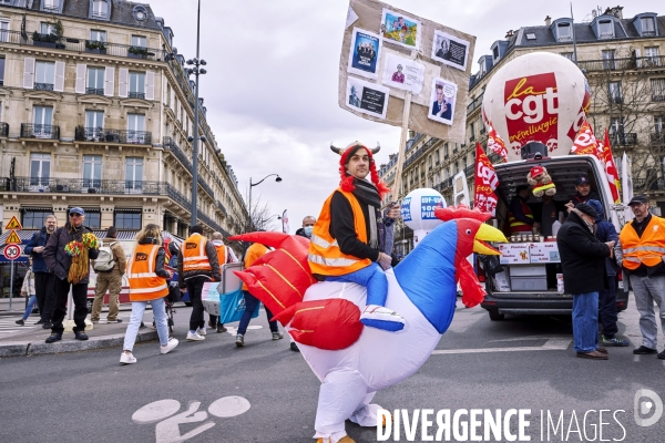 Paris Manifestation retraites 28 mars 2023