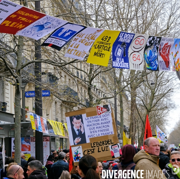 Dixième journée de mobilisation et de manifestation contre la réforme des retraites