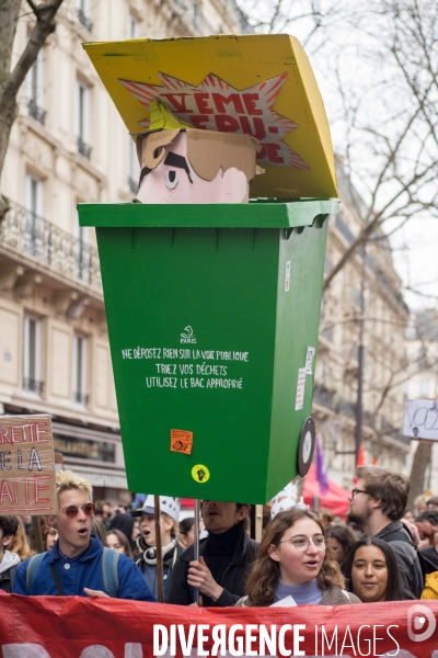 Manifestation contre la réforme des retraites à Paris le mardi 28 mars 2023